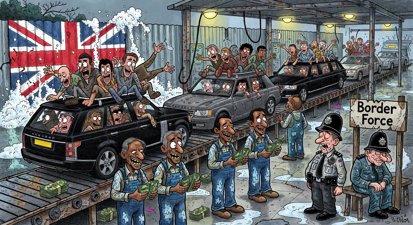 Caerphilly Car Wash Ships 100 Migrants Weekly for Two Years