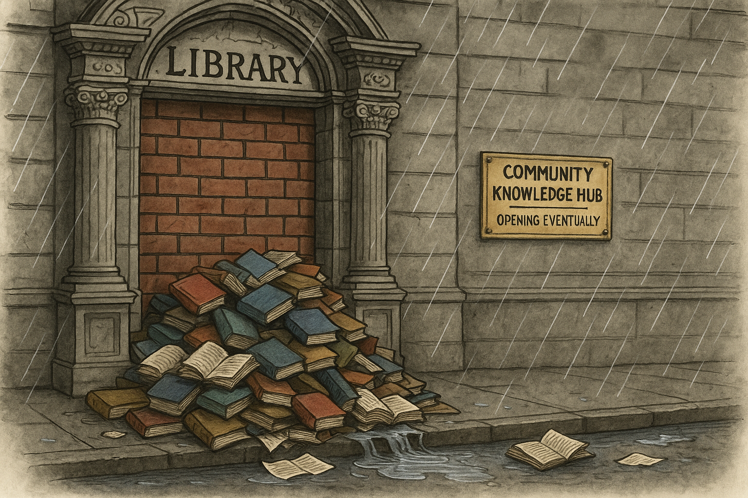 The Great Croydon Book Dump: When Public Knowledge Becomes Pavement Litter