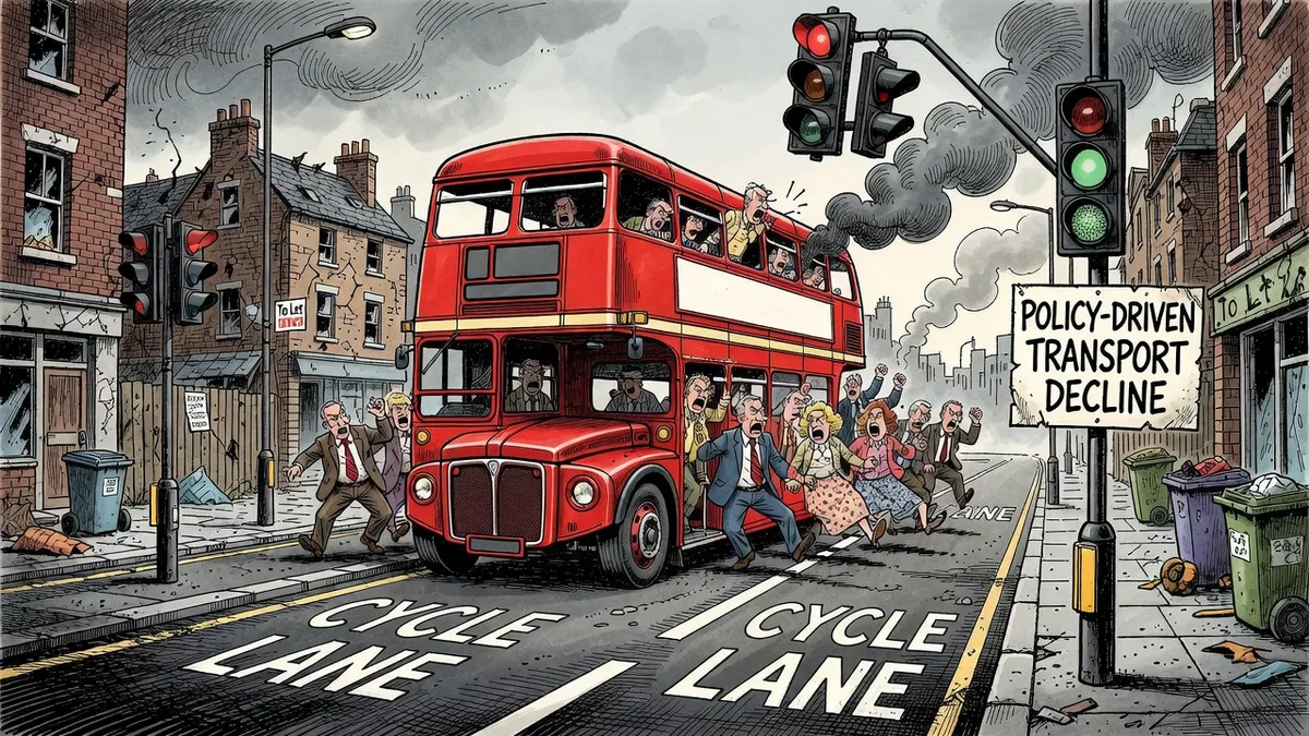 Cycle Lanes Erode Bus Efficiency Across Global Cities