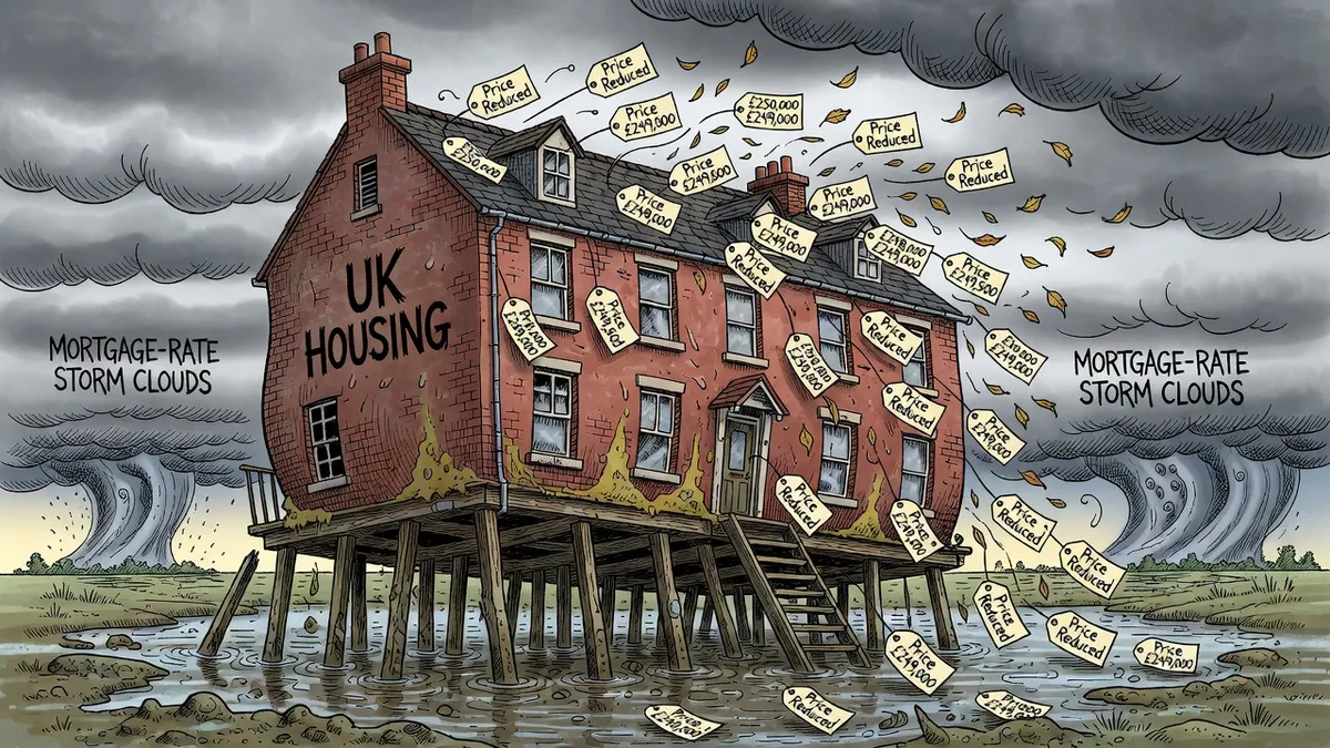 Daily Price Reductions Signal Persistent UK Housing Overvaluation