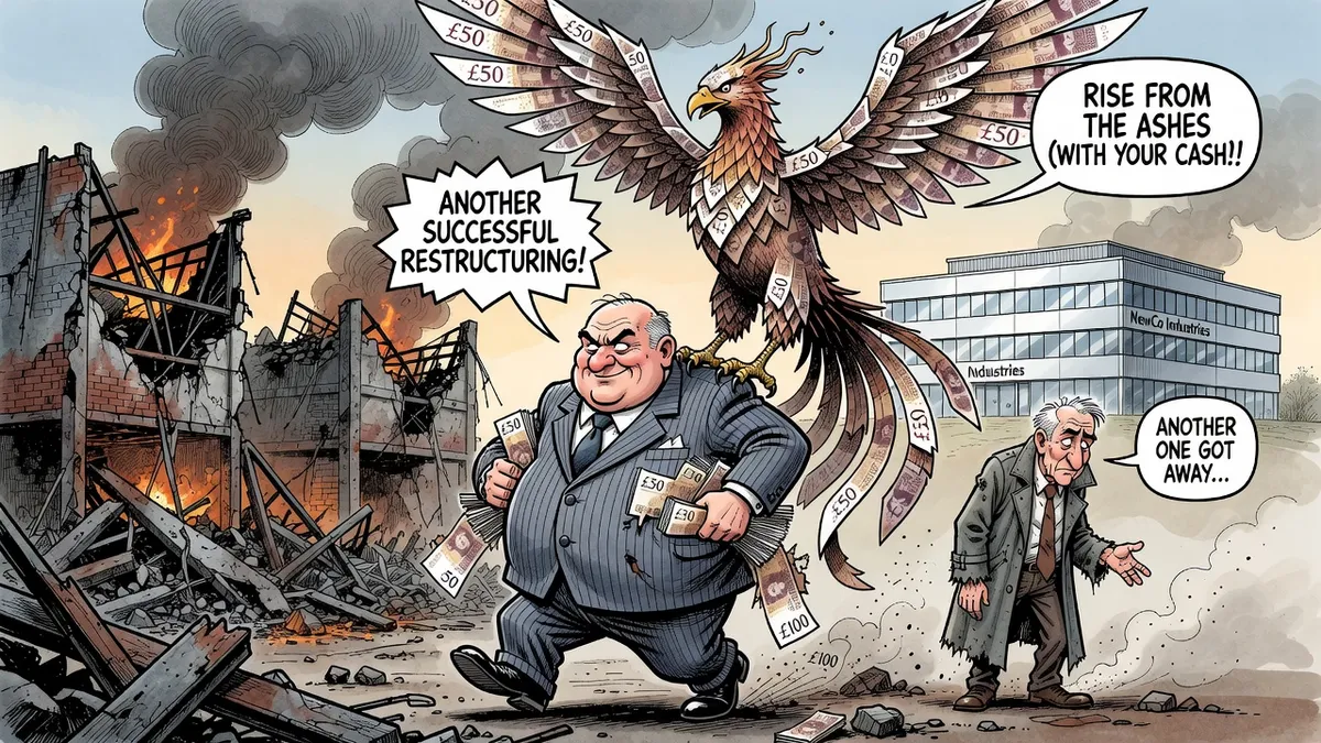 Director Extracts Millions Before Repeated Company Collapses