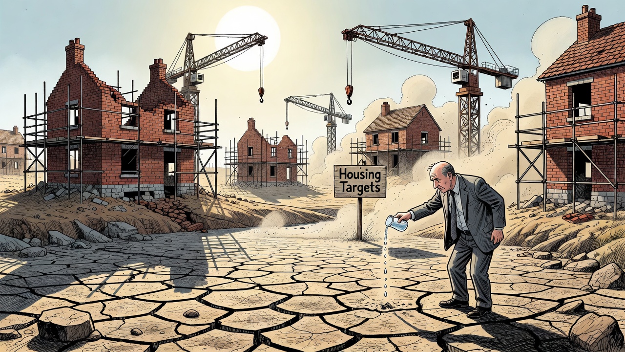 Dried Reservoirs Block Housing Targets in Stressed Regions