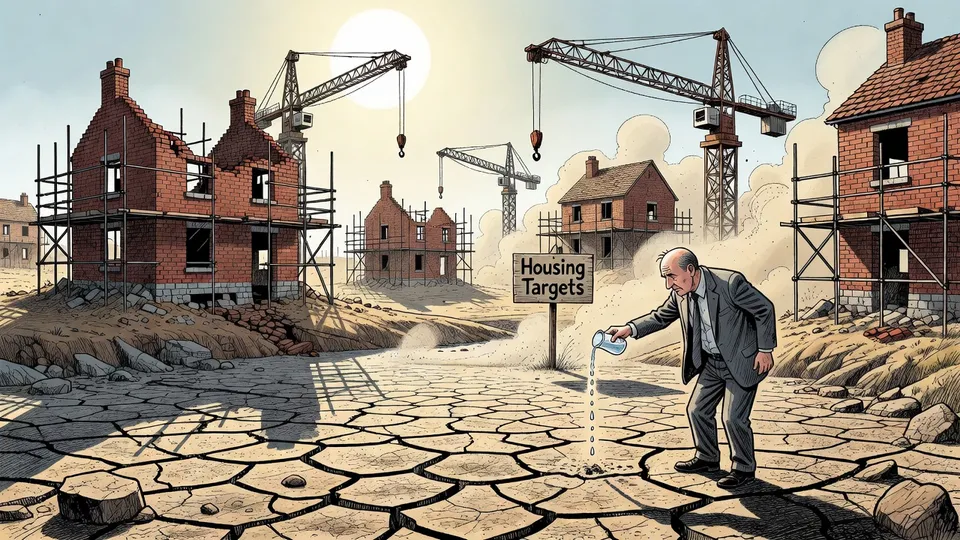 Dried Reservoirs Block Housing Targets in Stressed Regions