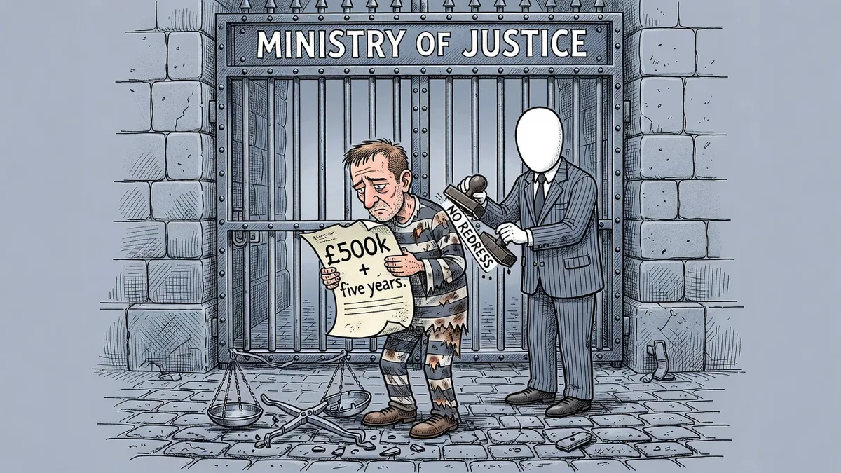 Five Years Imprisoned, £500,000 Spent, No Redress