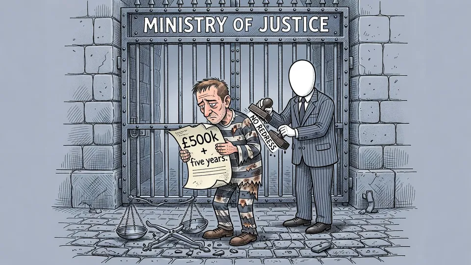 Five Years Imprisoned, £500,000 Spent, No Redress