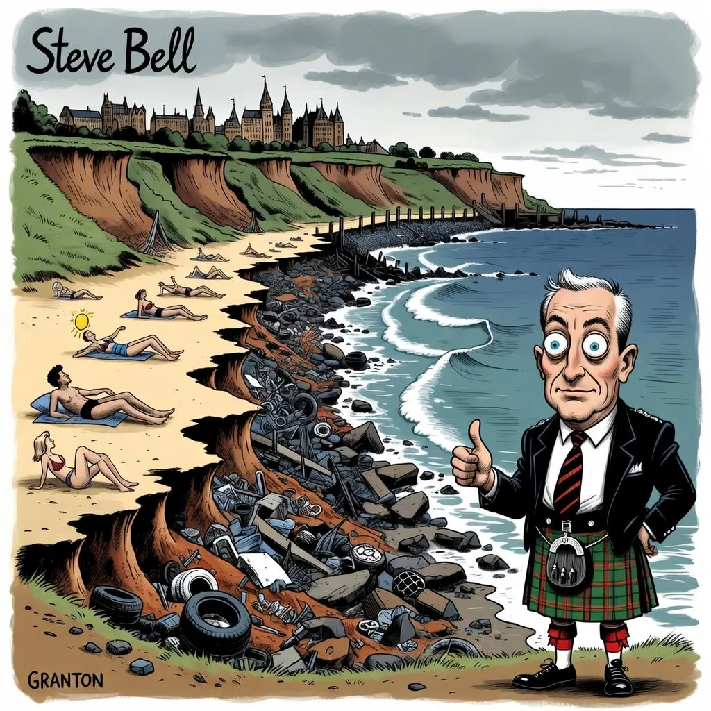 Granton Beach Runs Half on Rubble
