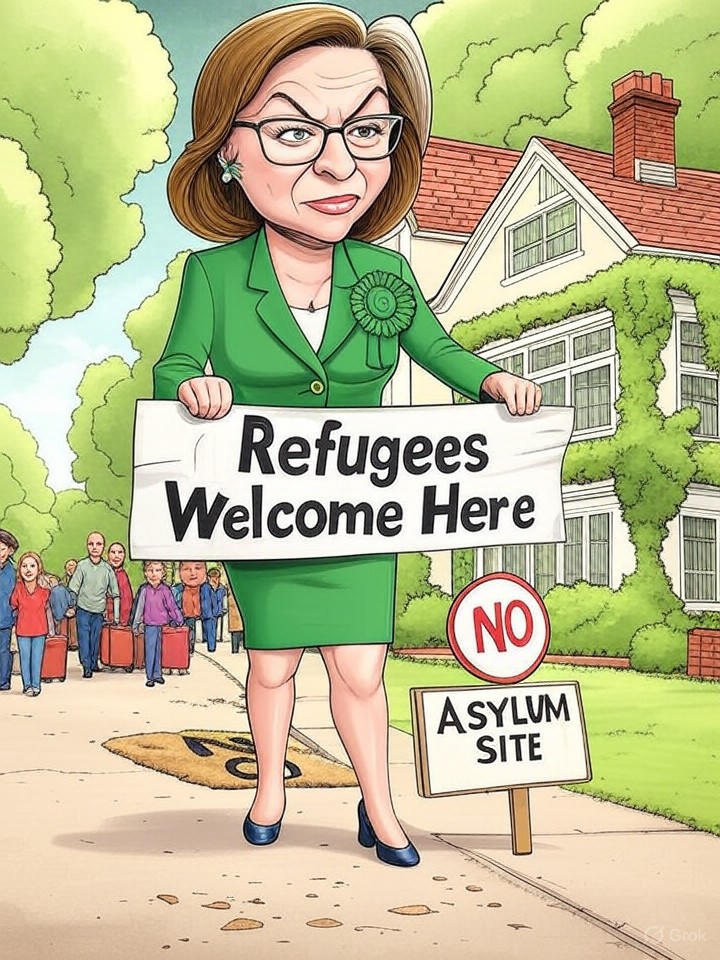 Green Deputy Blocks Asylum Site in Her Backyard