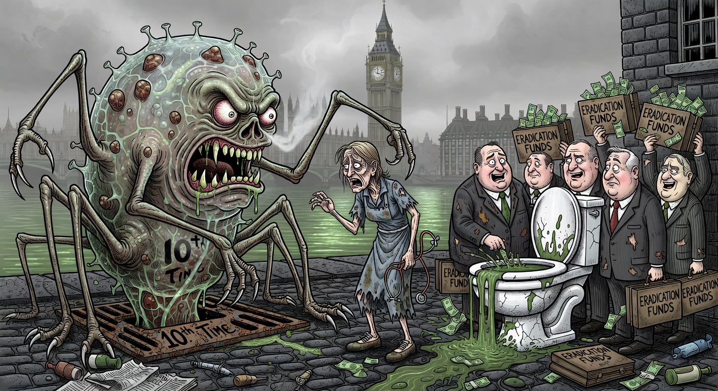 London Sewage Traces Polio Tenth Time as Eradication Funds Vanish