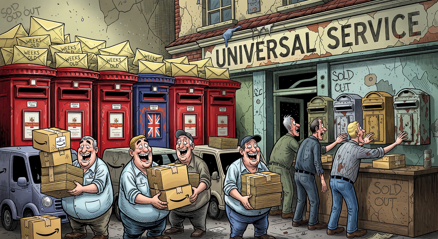 Mail Racks Swell with Weeks-Old Letters