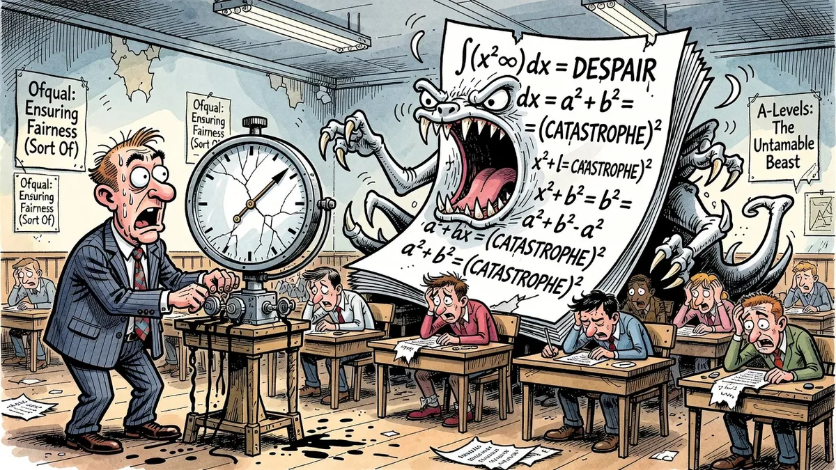 Maths Paper Difficulty Exceeds Calibration Controls