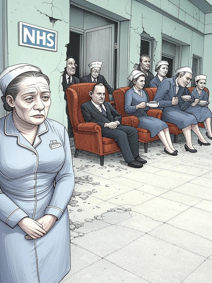 Nurses Clock In Despite Collapse