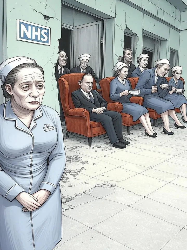 Nurses Clock In Despite Collapse
