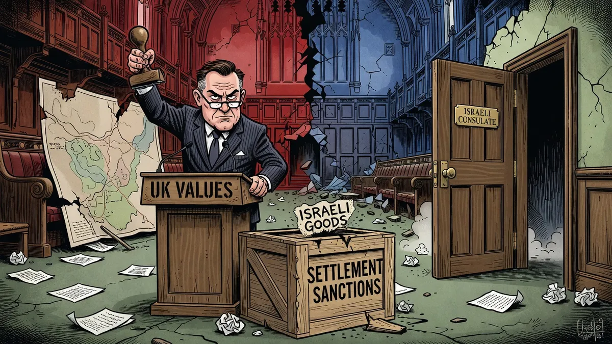 Sanctions on Settlement Goods Prompt Israeli Consulate Closure and UK Partisan Split