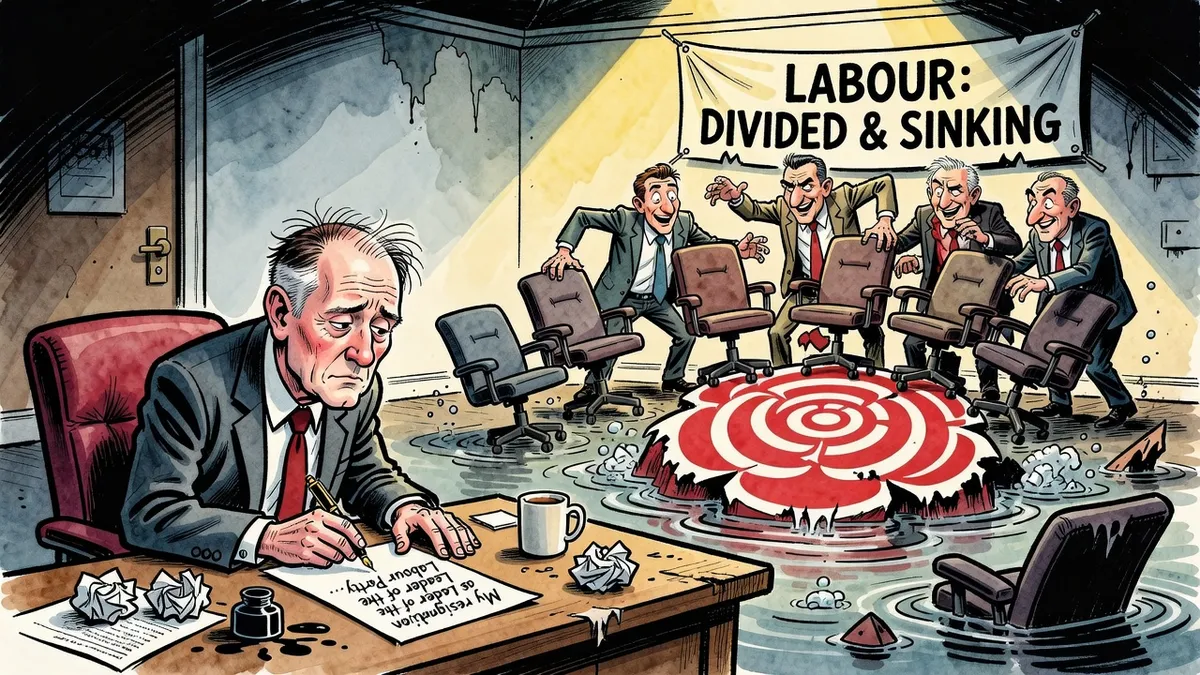 Starmer Drafts Exit Speech as Colleagues Allocate Posts