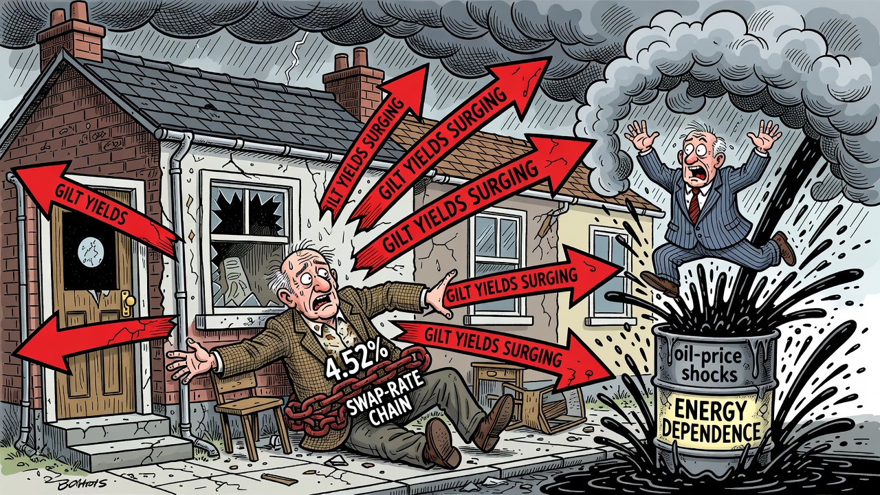 Swap Rates Breach 4.52 Percent as Oil Shocks Reach UK Mortgage Holders
