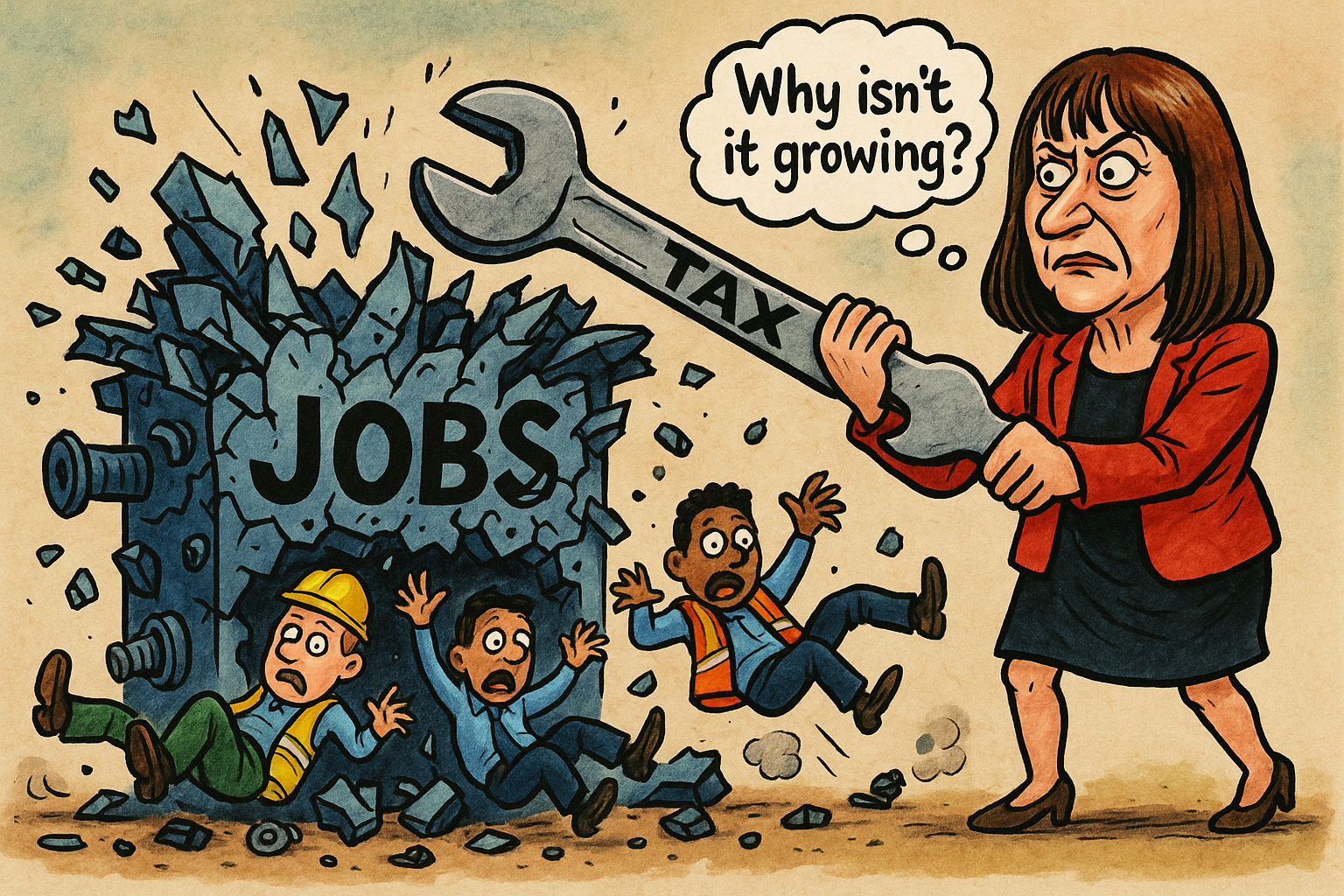 The Tax Death Spiral: How Britain's Government Destroyed Jobs While Promising Growth