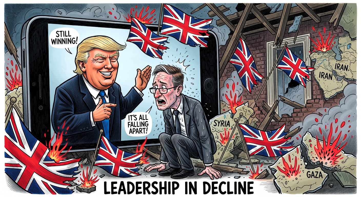 Trump Broadcasts Starmer's Downing Street Panic