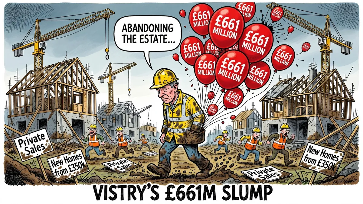 Vistry Abandons Southeast Private Sales After £661 Million Loss